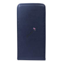Кожен калъф Flip тефтер Flexi със силиконов гръб за Samsung Galaxy J3 2016 J320 - тъмно син