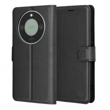 Кожен калъф Flip тефтер Magnetic Book Honor Magic 8 Lite / Honor Magic8 lite / Honor X9d / Honor X70 - черен