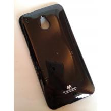 Луксозен силиконов гръб / калъф / TPU Mercury за Nokia Lumia 1320 - JELLY CASE Goospery / черен с брокат