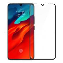 3D full cover Tempered glass Full Glue screen protector Lenovo Z6 Pro / Извит стъклен скрийн протектор с лепило от вътрешната страна за Lenovo Z6 Pro - черен