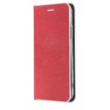 Луксозен кожен калъф Flip тефтер Luna Book за Huawei P40 Pro - червен