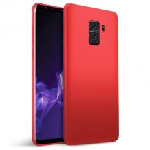 Силиконов калъф / гръб / TPU за Samsung Galaxy S9 G960 - червен / мат