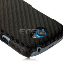 Заден предпазен капак Carbon за HTC One S - черен