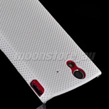 Заден предпазен капак Grid за Sony Ericsson Xperia Ray - бял