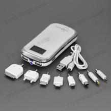 Външна батерия Power Bank  за iPhone iPad iPod Samsung Nokia HTC - 7800mAh / бяла