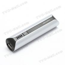 Външна батерия / Power Bank R-Whale I10 за iPhone iPod Samsung HTC LG Sony - 2600mAh / Silver