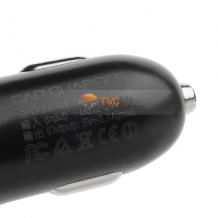 Мини зарядно за кола LDNIO / DC 12V -24V / с USB порт 5V / 2.1A черно със синя лента - Samsung Galaxy S4, Galaxy S5, HTC, LG, Nokia, iPhone, Prestigio, Alcatel, Huawei, Privileg, ZTE