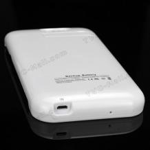 Външна батерия за Samsung Galaxy Note 2 / N7100 - 3200 mAh / бяла