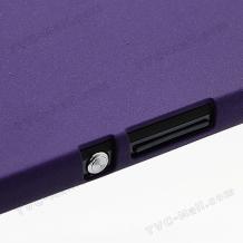Заден предпазен твърд гръб / капак / за Sony Xperia Z Lt36H - лилав / пясък