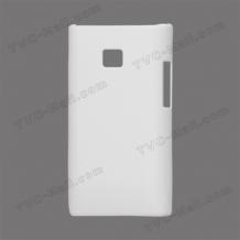 Заден предпазен твърд гръб / капак / за LG Optimus L3 E400 - бял