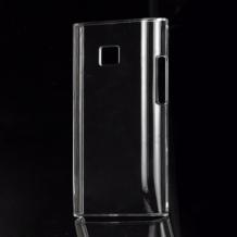 Ултра тънък заден предпазен капак / твърд гръб / за LG Optimus L3 E400 - прозрачен