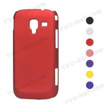 Силиконов калъф ТПУ за Samsung Galaxy Ace 2 I8160 - червен / матиран