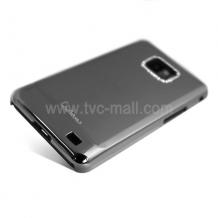 Заден предпазен капак Сваровски за Samsung I9100  Galaxy SII  S2 - сив