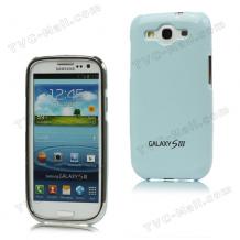 Заден предпазен капак / твърд гръб / за Samsung I9300 GALAXY S3 S III SIII - светло син