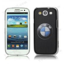 Луксозен заден твърд гръб за Samsung Galaxy S3 S III SIII I9300 - BMW / черен