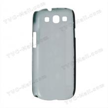 Заден предпазен капак / твърд гръб / за Samsung I9300 GALAXY S3 S III SIII - касета / черен