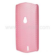 Заден предпазен капак Perforated Style за Sony Ericsson Xperia Neo MT15I /Neo V - розов