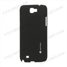 Заден предпазен твърд гръб / капак / SGP за Samsung Galaxy Note 2 II N7100 - черен