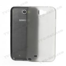 Силиконов калъф ultraslim за Samsung Galaxy Note II N7100 - сив