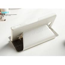 Луксозен кожен калъф Flip тефтер със стойка Kalaideng SWIFT Series за Sony Xperia M2 - бял