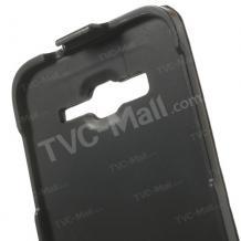 Кожен калъф Flip тефтер за Samsung Galaxy Core Advance i8580 - черен