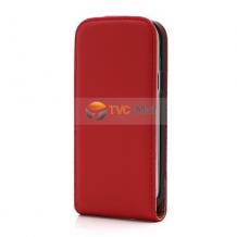 Кожен калъф Flip тефтер за Nokia Lumia 520 / Nokia Lumia 525 - червен
