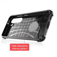 Силиконов гръб TPU Spigen Hybrid с твърда част за Samsung Galaxy A36 - черен