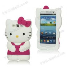 Силиконов калъф 3D Hello Kitty за Samsung Galaxy S3 I9300 / Samsung SIII i9300 цикламен