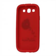 Силиконов калъф / гръб / TPU за Samsung Galaxy S3 I9300 / Samsung SIII I9300 - Angry birds червен