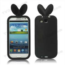 Силиконов калъф TPU ''Rabbit'' за Samsung Galaxy S3 SIII i9300 - черен