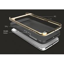Луксозен калъф Rock Royce Series за Samsung Galaxy S6 G920  - черен със златист кант