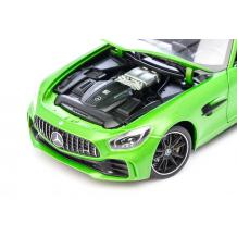 Метална кола с отварящи се врати капаци светлини и звуци Mercedes  AMG GTR 1:24