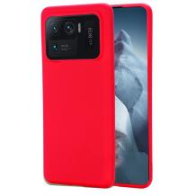 Луксозен силиконов калъф / гръб / Nano TPU кейс за Xiaomi Mi 11 Ultra - червен