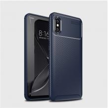 Луксозен силиконов калъф / гръб / TPU Auto Focus за Xiaomi Mi 8 Pro - тъмно син / Carbon