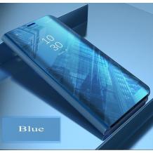 Луксозен калъф Clear View Cover с твърд гръб за Huawei Honor 10 Lite - син