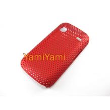 Заден предпазен капак Perforated за Samsung Galaxy Gio S5660 - червен