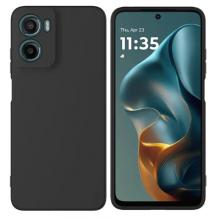 Силиконов калъф / кейс / Nano TPU за Motorola Moto G05 / Moto E15 - черен гръб със защита за камерата