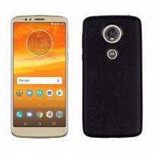 Силиконов калъф / гръб / TPU за Motorola Moto E5 Plus - черен / Carbon