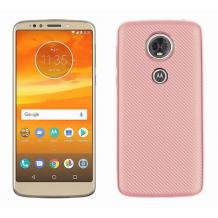 Силиконов калъф / гръб / TPU за Motorola Moto E5 - Rose Gold / Carbon