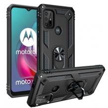 Силиконов гръб Spigen със стойка и магнитно захващане за Motorola Moto G30 – черен