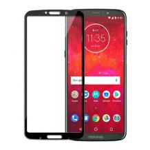 3D full cover Tempered glass screen protector Motorola Moto Z3 Play / Извит стъклен скрийн протектор за Motorola Moto Z3 Play - черен