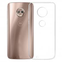 Ултра тънък силиконов калъф / гръб / TPU Ultra Thin за Motorola Moto G6 Play - прозрачен