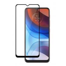 Удароустойчив протектор 3D Full Cover / Nano Flexible Screen Protector за дисплей на Motorola Moto G30 - черен