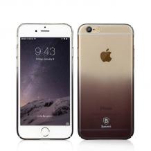 Твърд гръб / капак / Baseus Gradient Case за Apple iPhone 6 / 6S - сив - прозрачен / преливащ