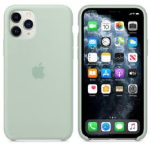 Оригинален гръб Silicone Cover за Apple iPhone 12 Mini 5.4" - светло син / лого