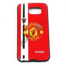 Силиконов калъф / гръб / TPU за Samsung Galaxy S6 G920 - червен / Manchester United