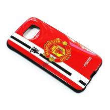 Силиконов калъф / гръб / TPU за Samsung Galaxy S6 G920 - червен / Manchester United