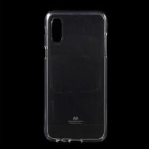 Луксозен силиконов калъф / кейс / TPU Mercury GOOSPERY Jelly Case за Huawei Y5 2019 - прозрачен