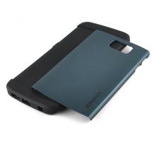 Tвърд гръб / капак / SGP Spigen SLIM ARMOR за Samsung Galaxy S6 Edge G925 - сив