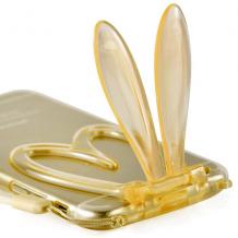 Силиконов калъф / гръб / TPU 3D Rabbit за Apple iPhone 6 4,7" - златен
